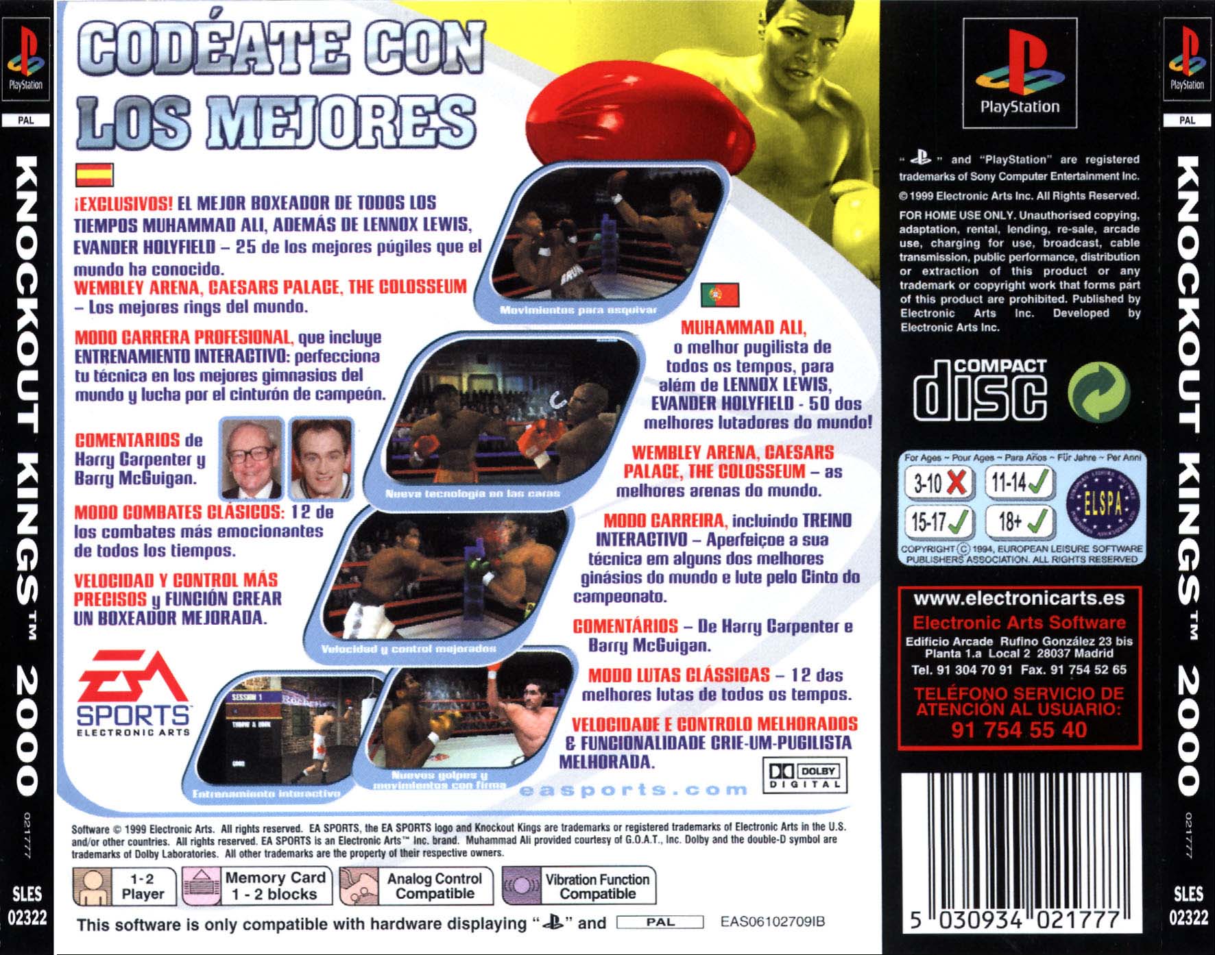 Knockout Kings 2000 PSX cover