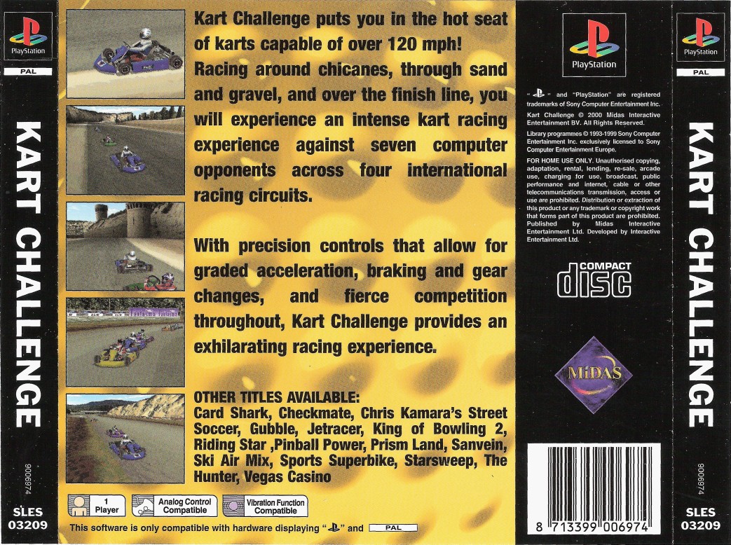 Kart Challenge PSX cover
