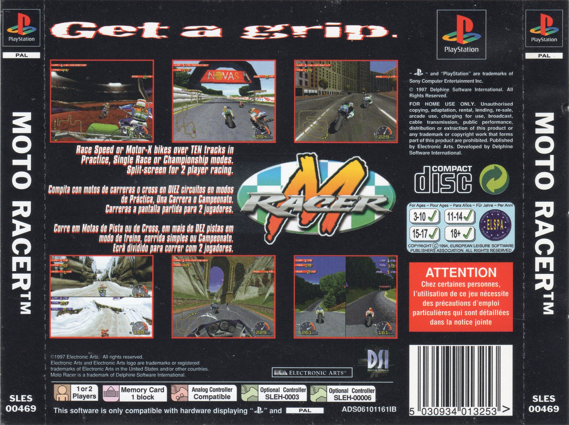 Moto Racer de PlayStation 1