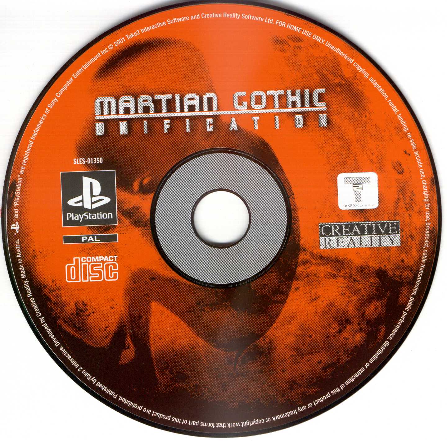 Martian Gothic Unification PSX cover