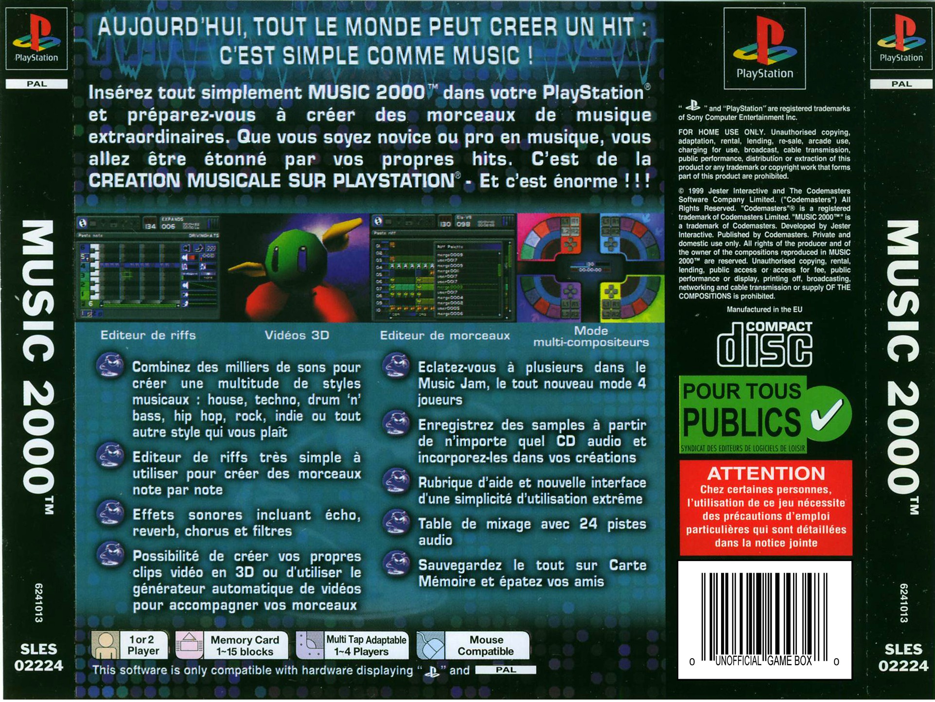 music 2000 playstation