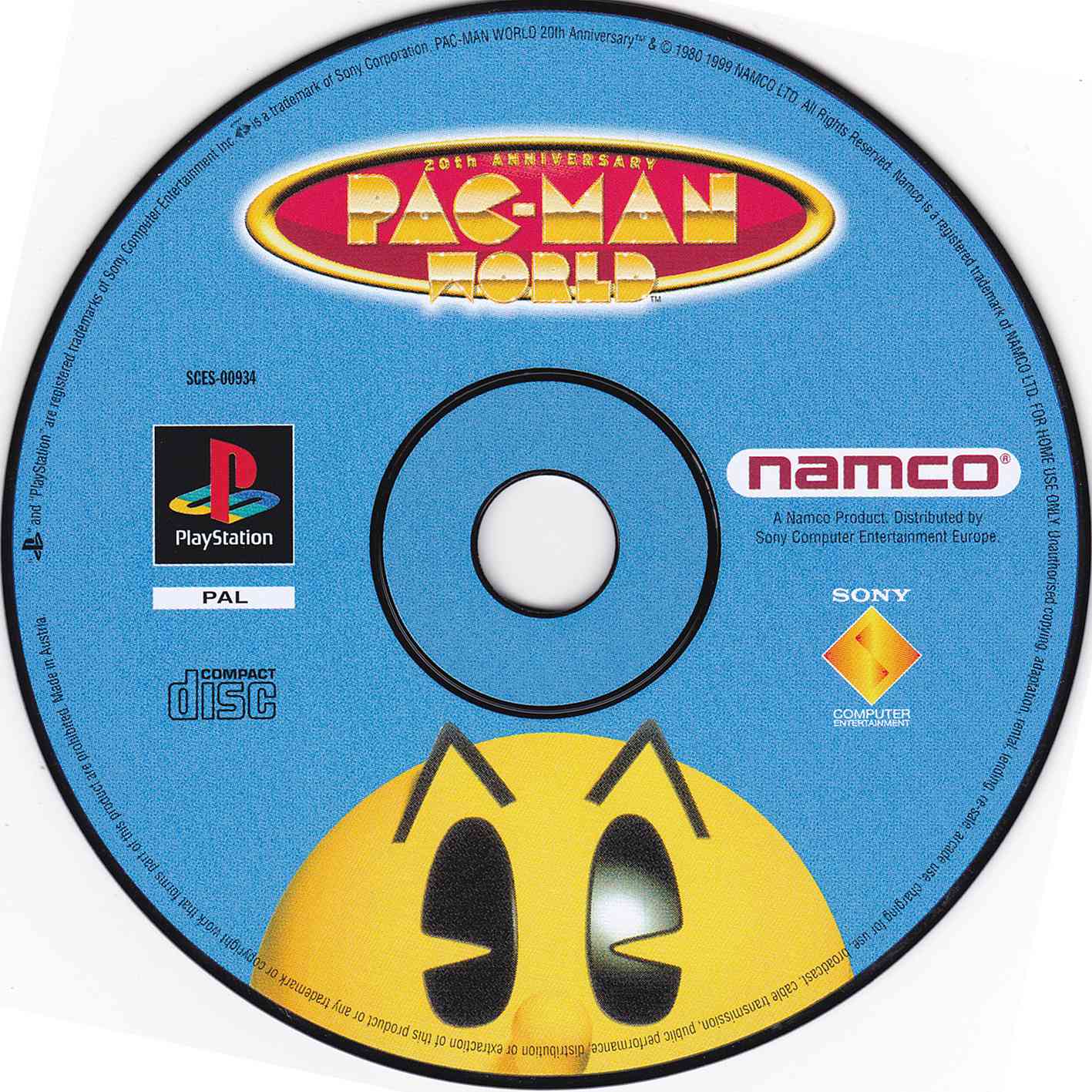 Pac-Man World PSX cover