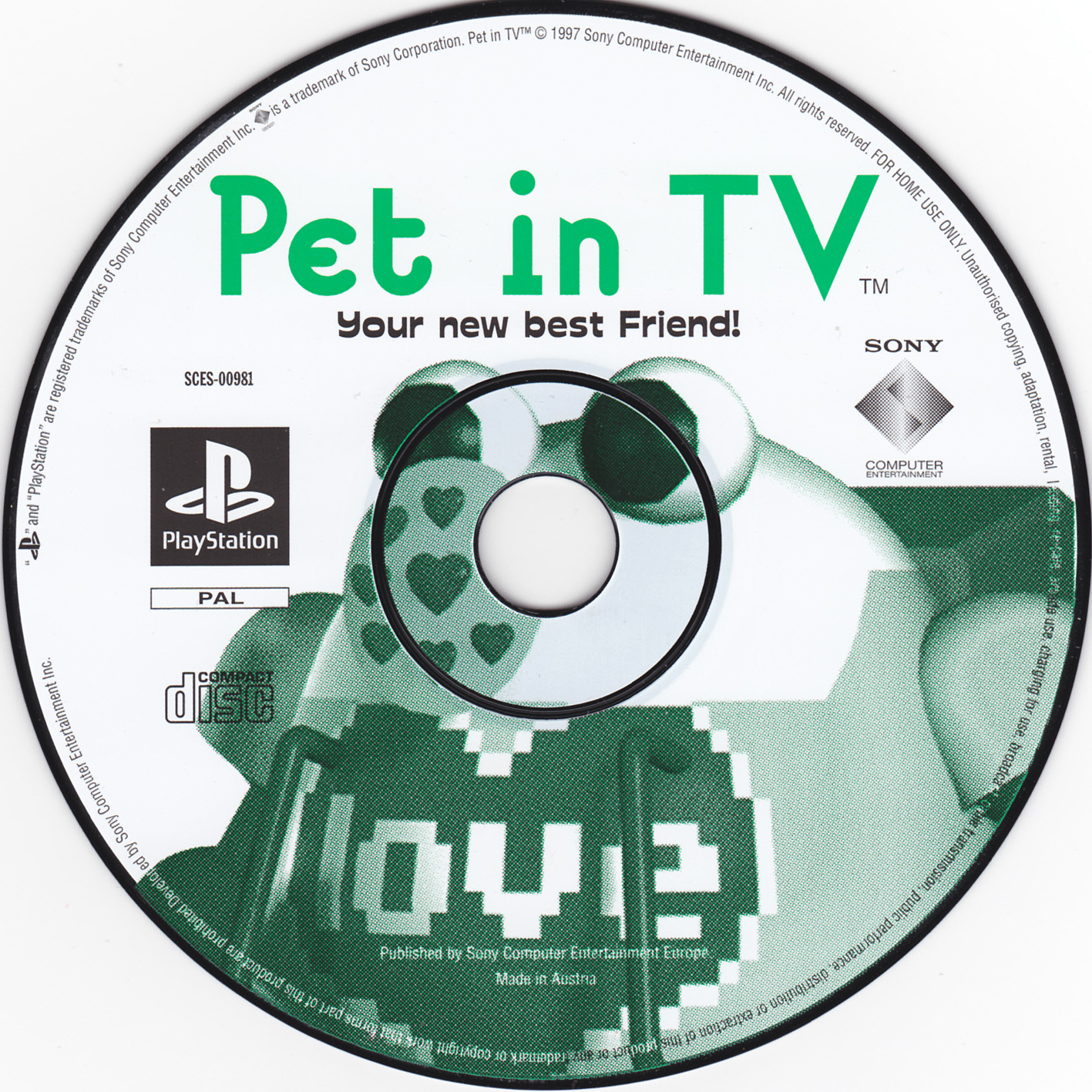 Pet in TV PSX cover
