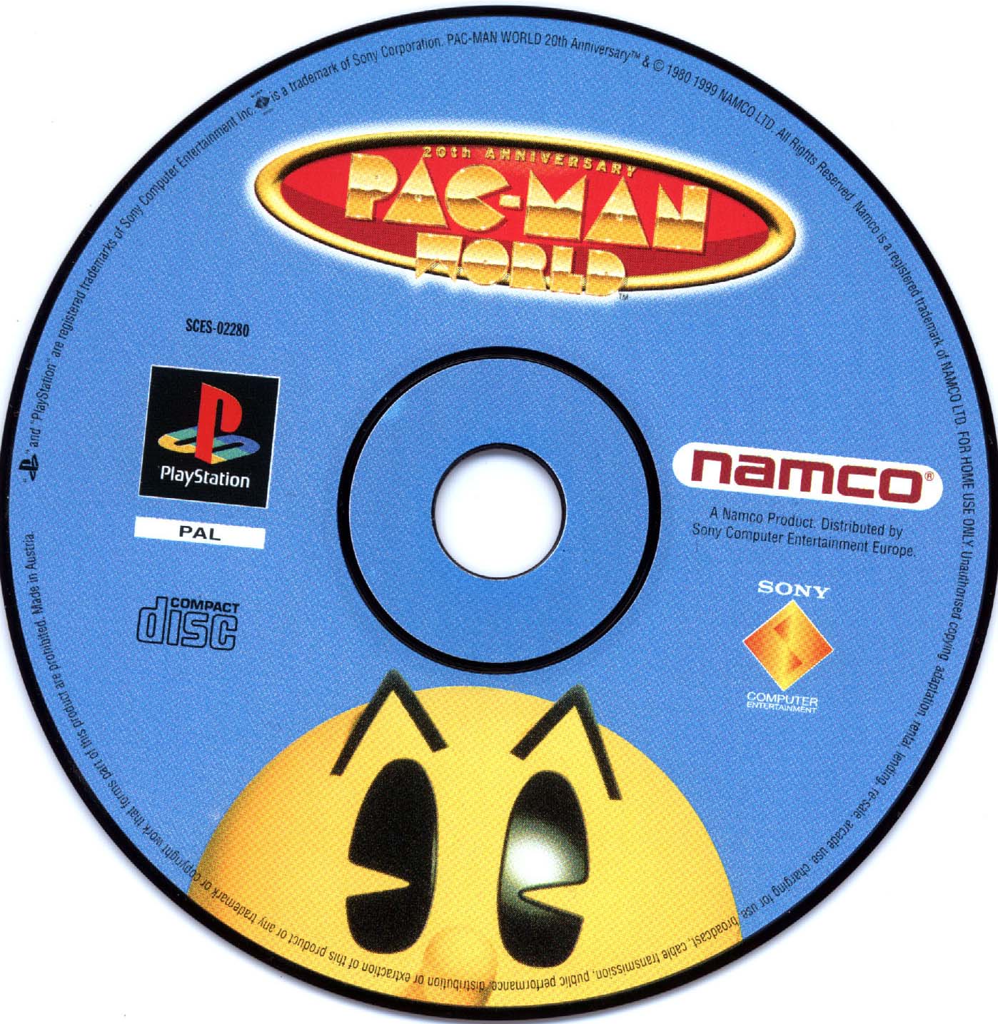 Pac-Man World PSX cover