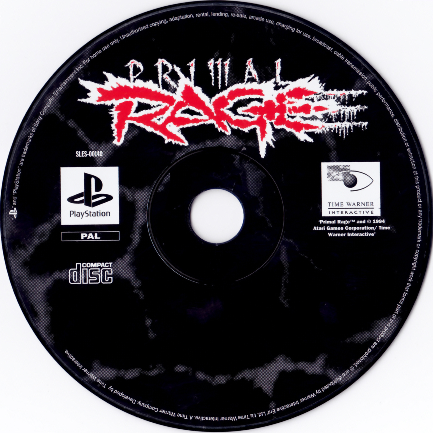 Primal Rage PSX cover