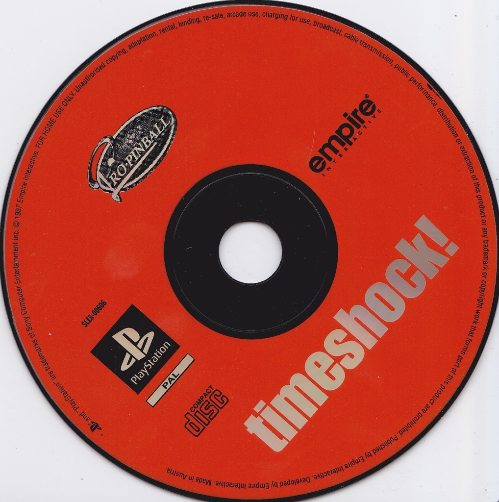 Pro Pinball - Timeshock! PSX cover