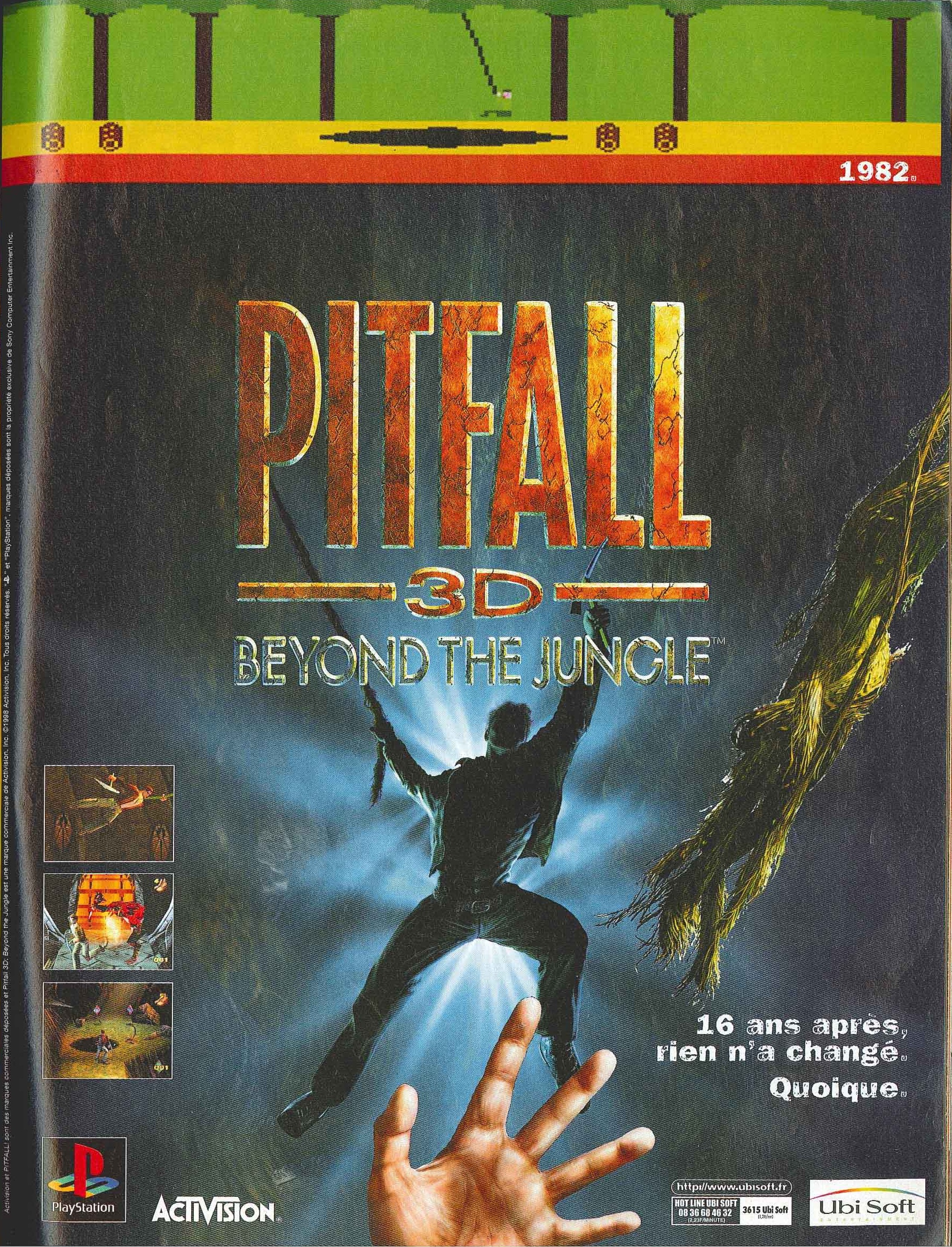 Pitfall 3D - Beyond the Jungle PSX cover