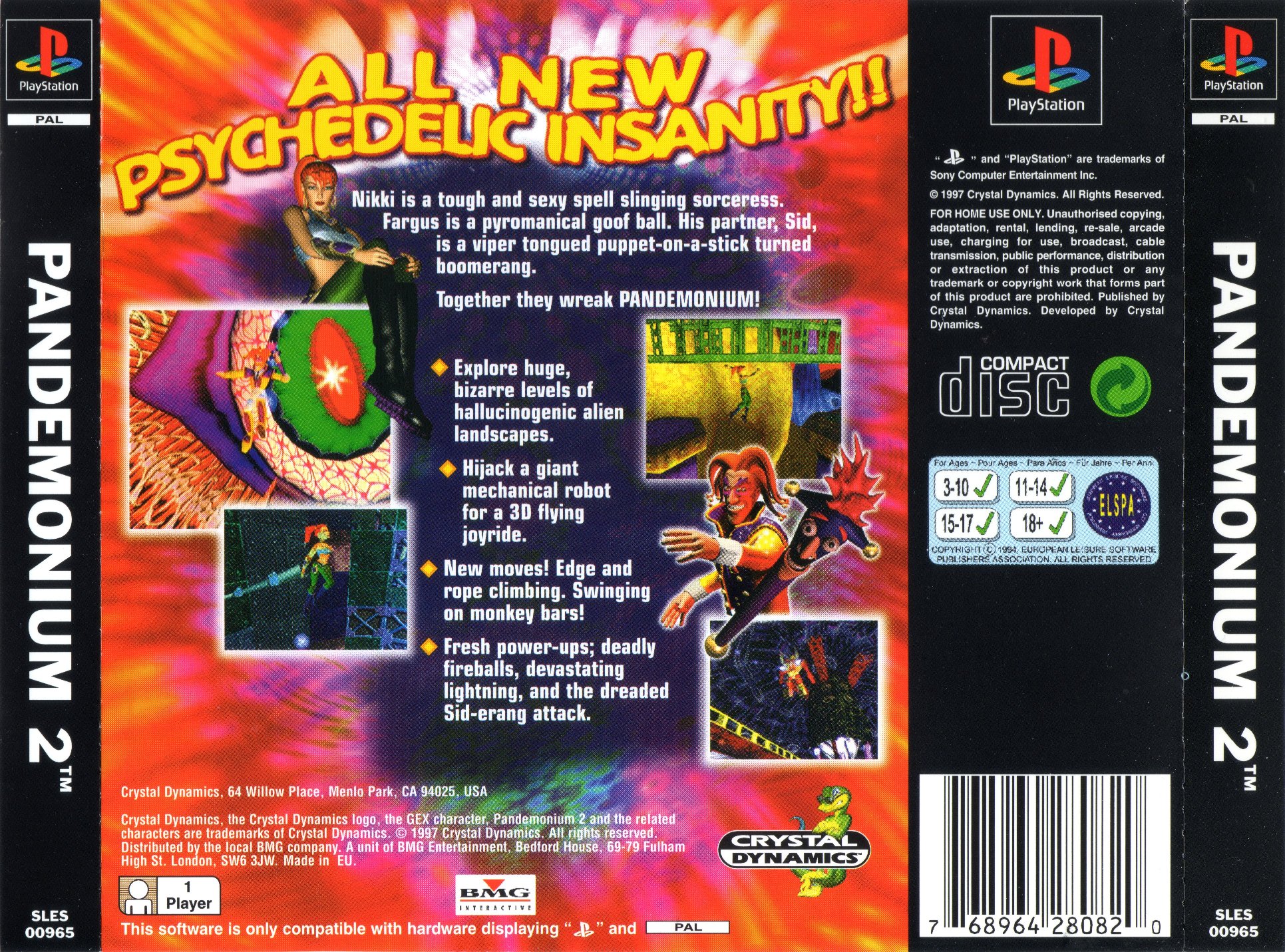 Pandemonium 2 PSX cover