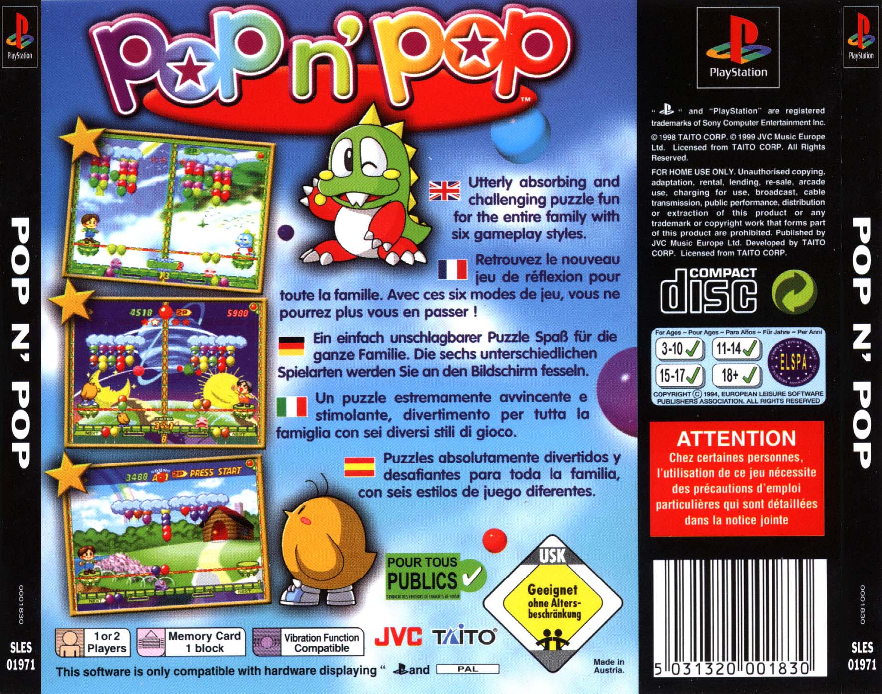Pop 'n' Pop PSX cover