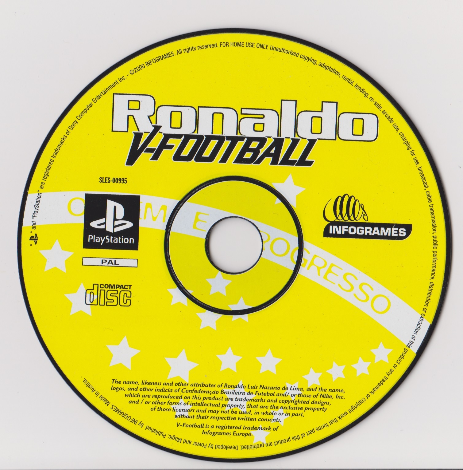 Ronaldo V-Football PSX cover