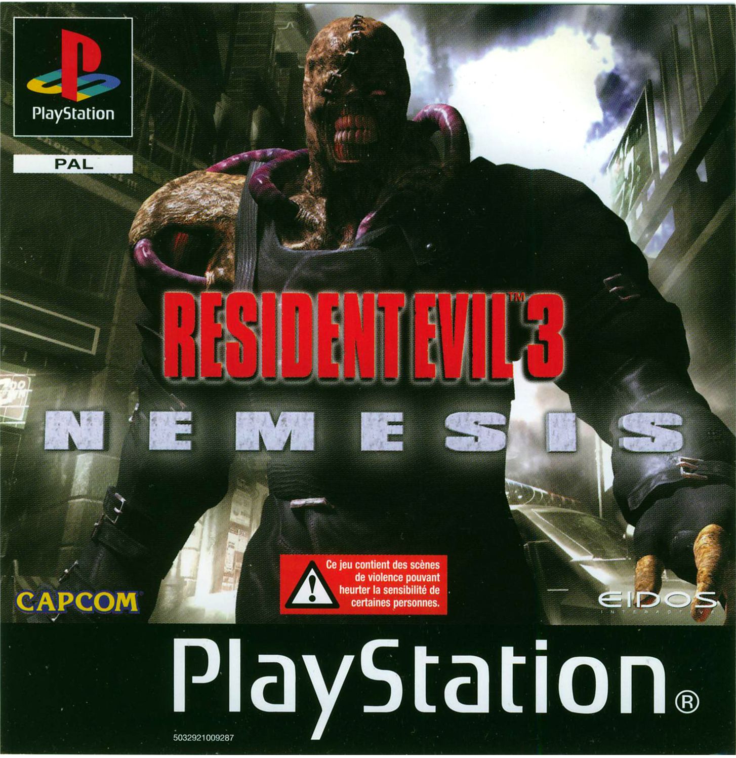 Resident Evil 3 PSX cover