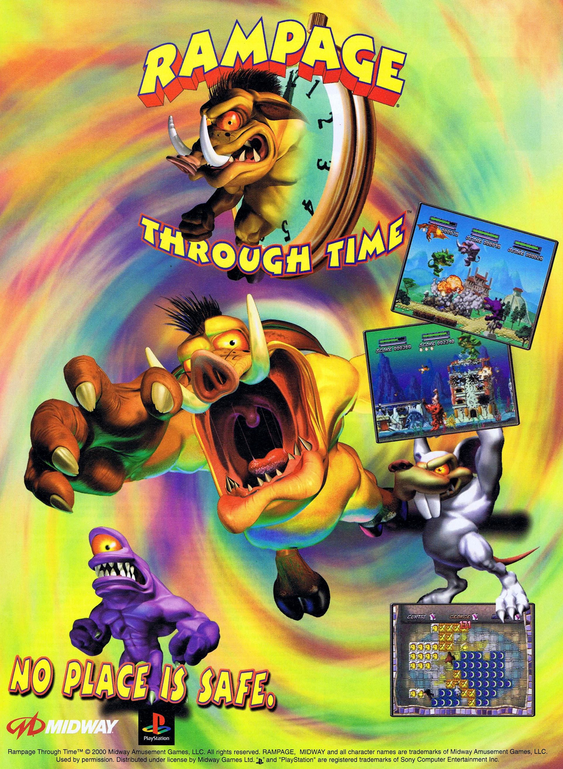 Rampage Through Time PSX cover