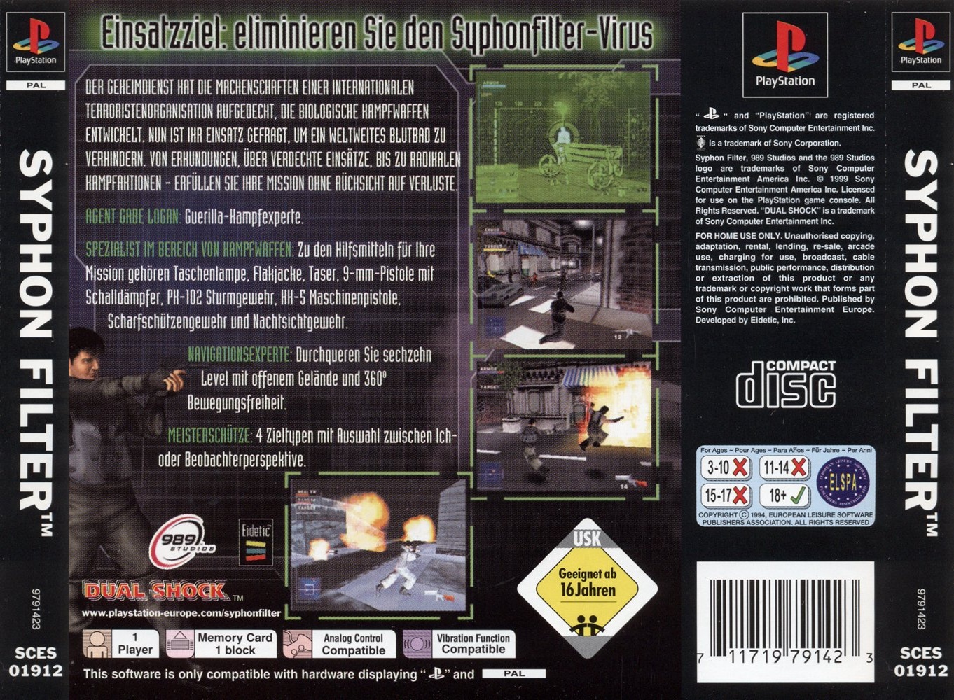 Syphon Filter PSX cover