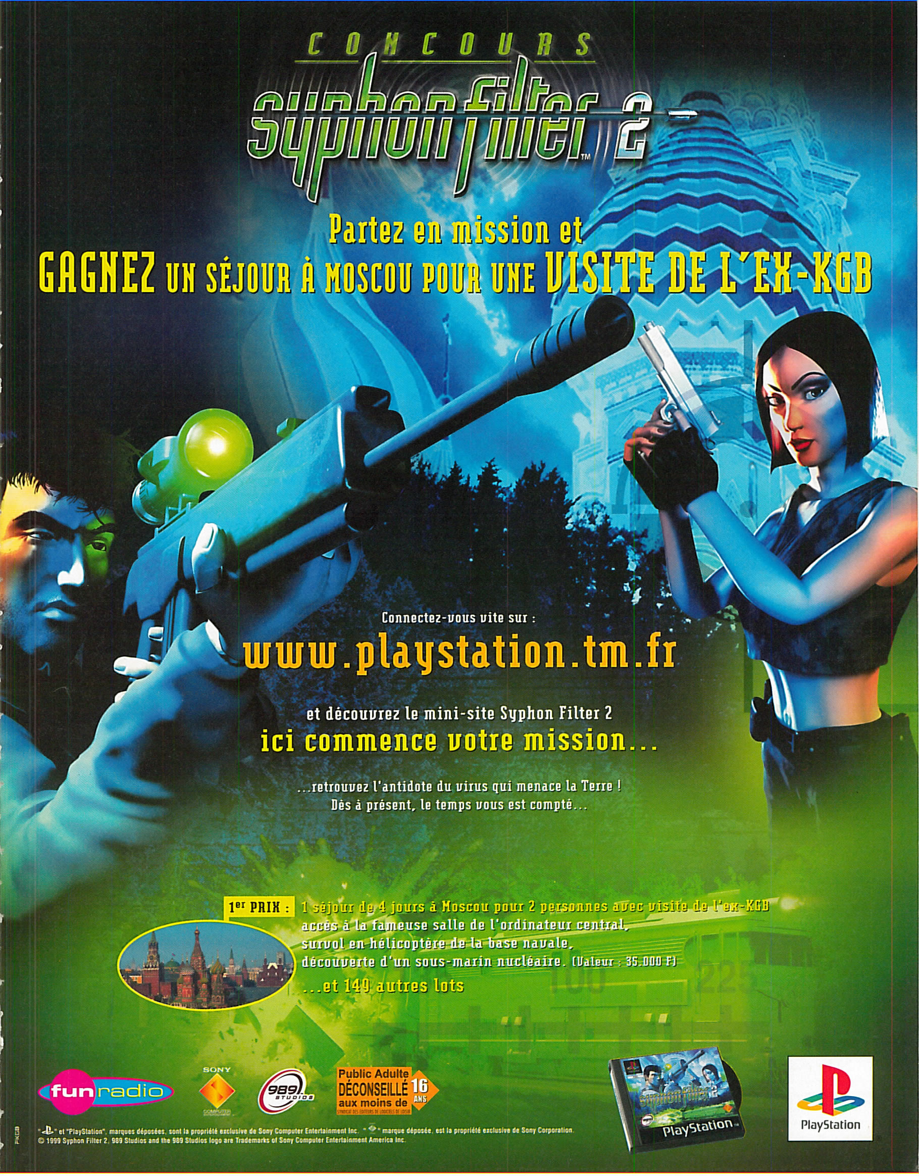 SYPHON FILTER 2 (PAL) - FRENCH ADVERT