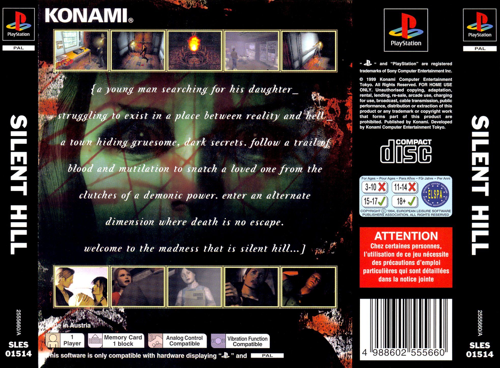Silent Hill PSX cover