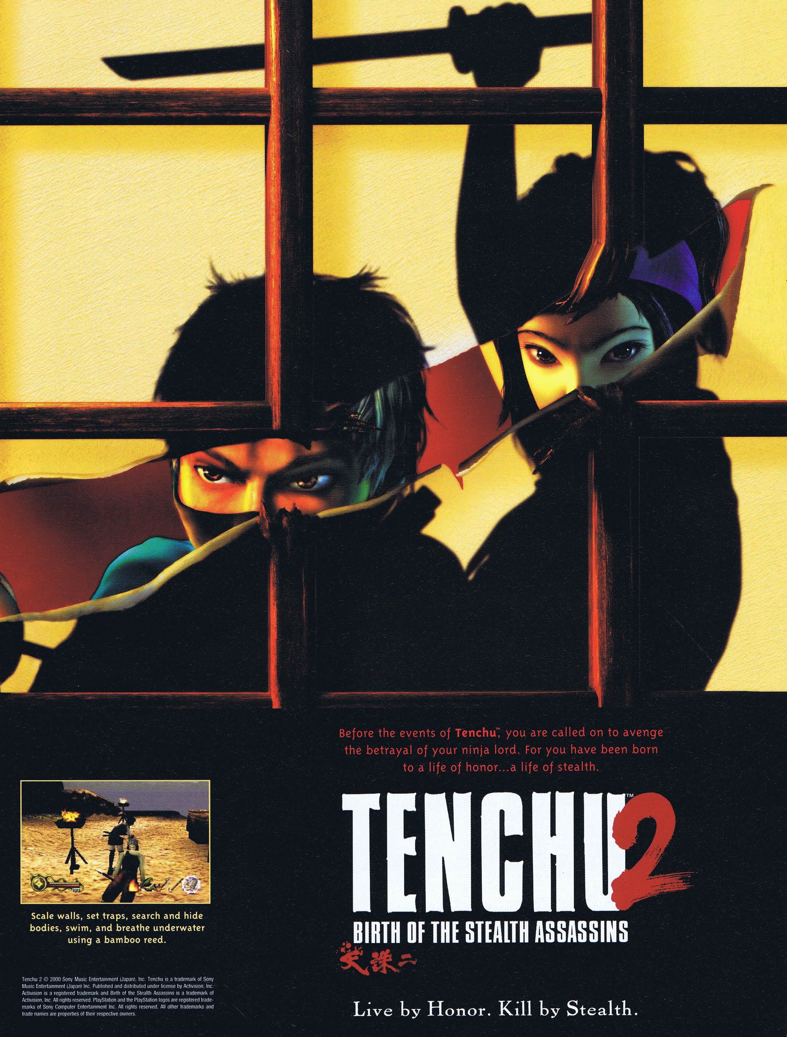 Tenchu 2 - Birth of the Stealth Assassins PSX cover