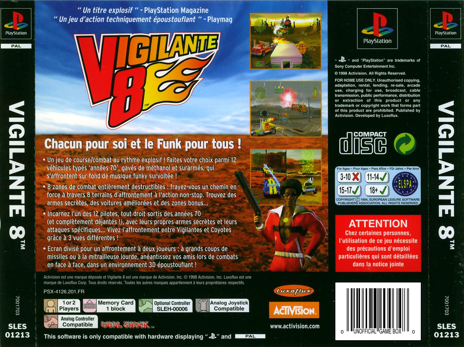 8 p o l. Ps1 обложка задняя Activision Classics. Vigilante 8 Sony PLAYSTATION. Игра на PLAYSTATION Vigilante 8 1998 г. Vigilante 2 ps1.