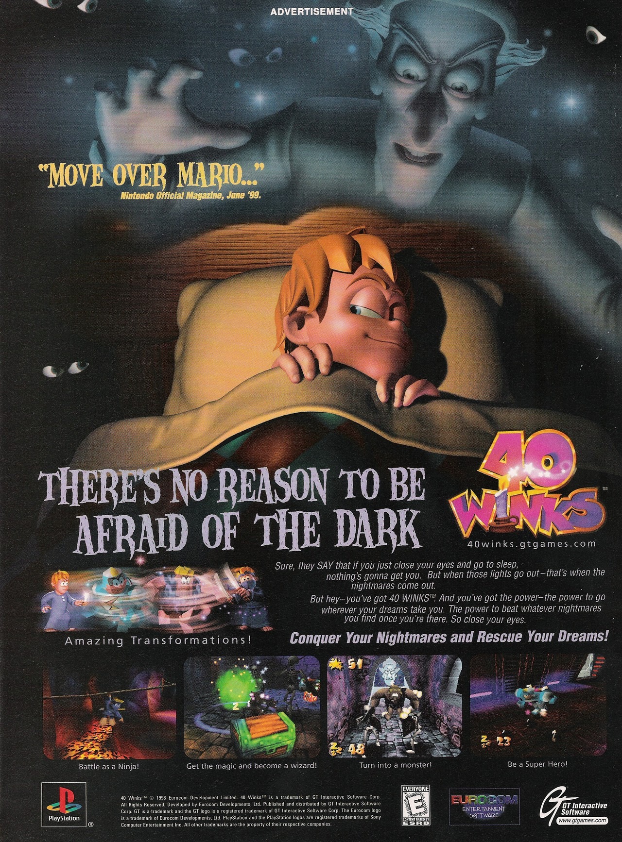 40 Winks PSX cover