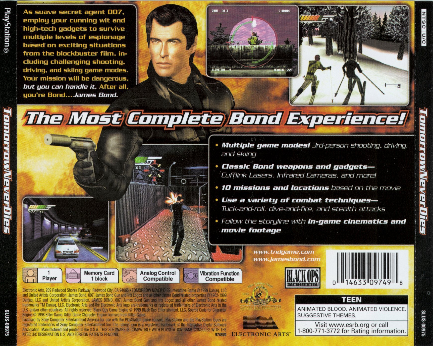 007 - Tomorrow never dies PSX cover