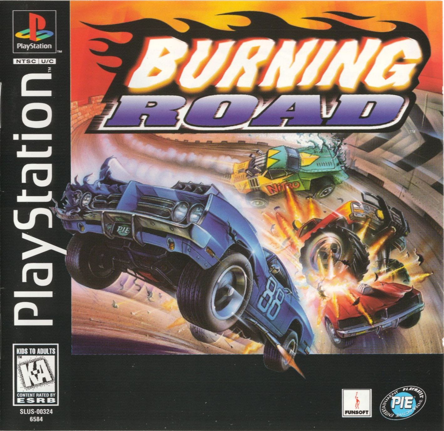 Burning Road PSX cover.