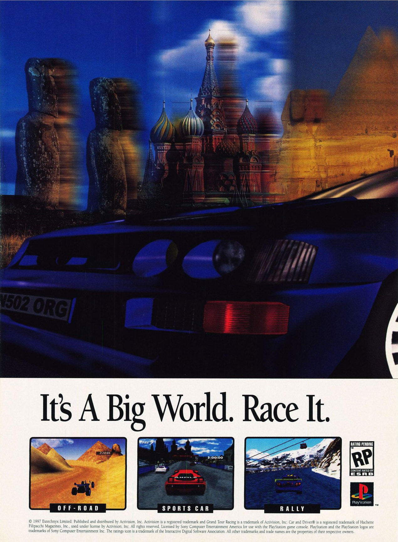 Car & Driver Presents - Grand Tour Racing '98 PSX cover