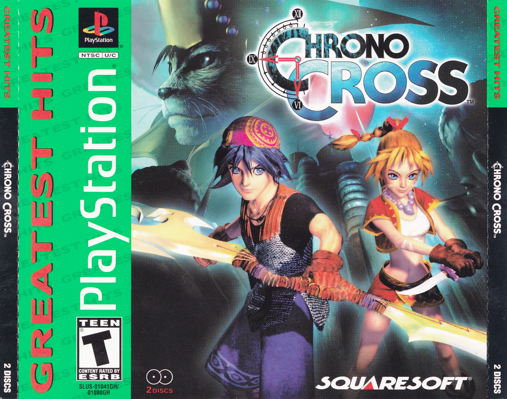 Chrono Cross (Black Label) Playstation PS1 Used