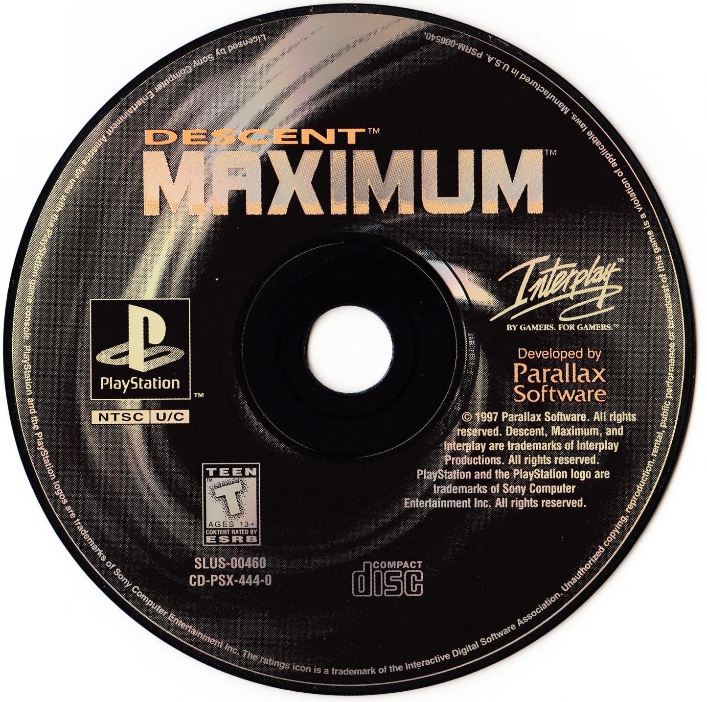 Descent Maximum PSX cover
