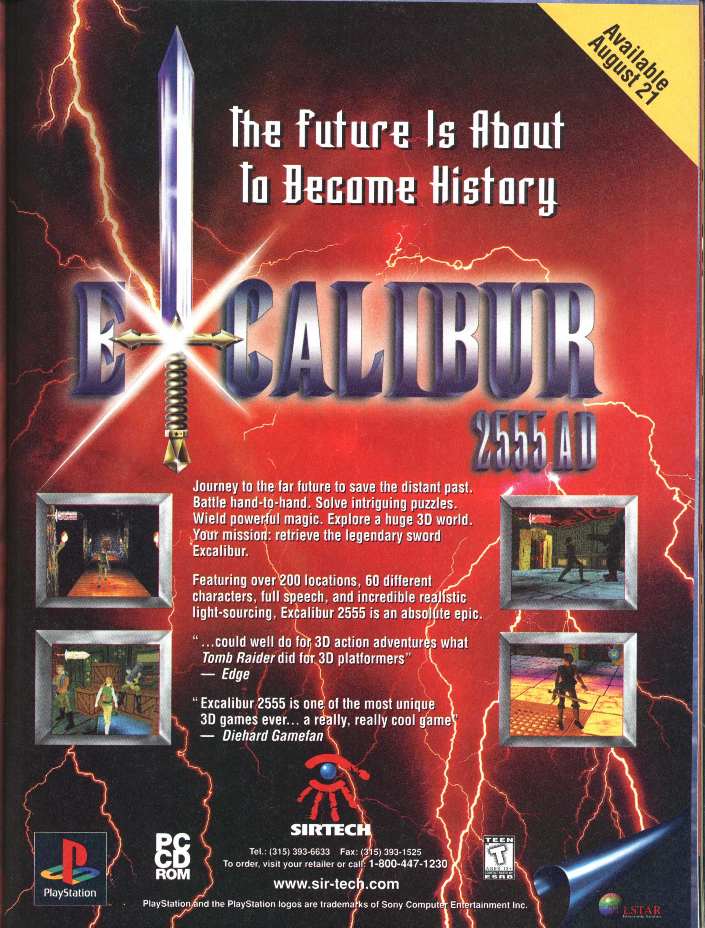 Excalibur 2555 AD PSX cover