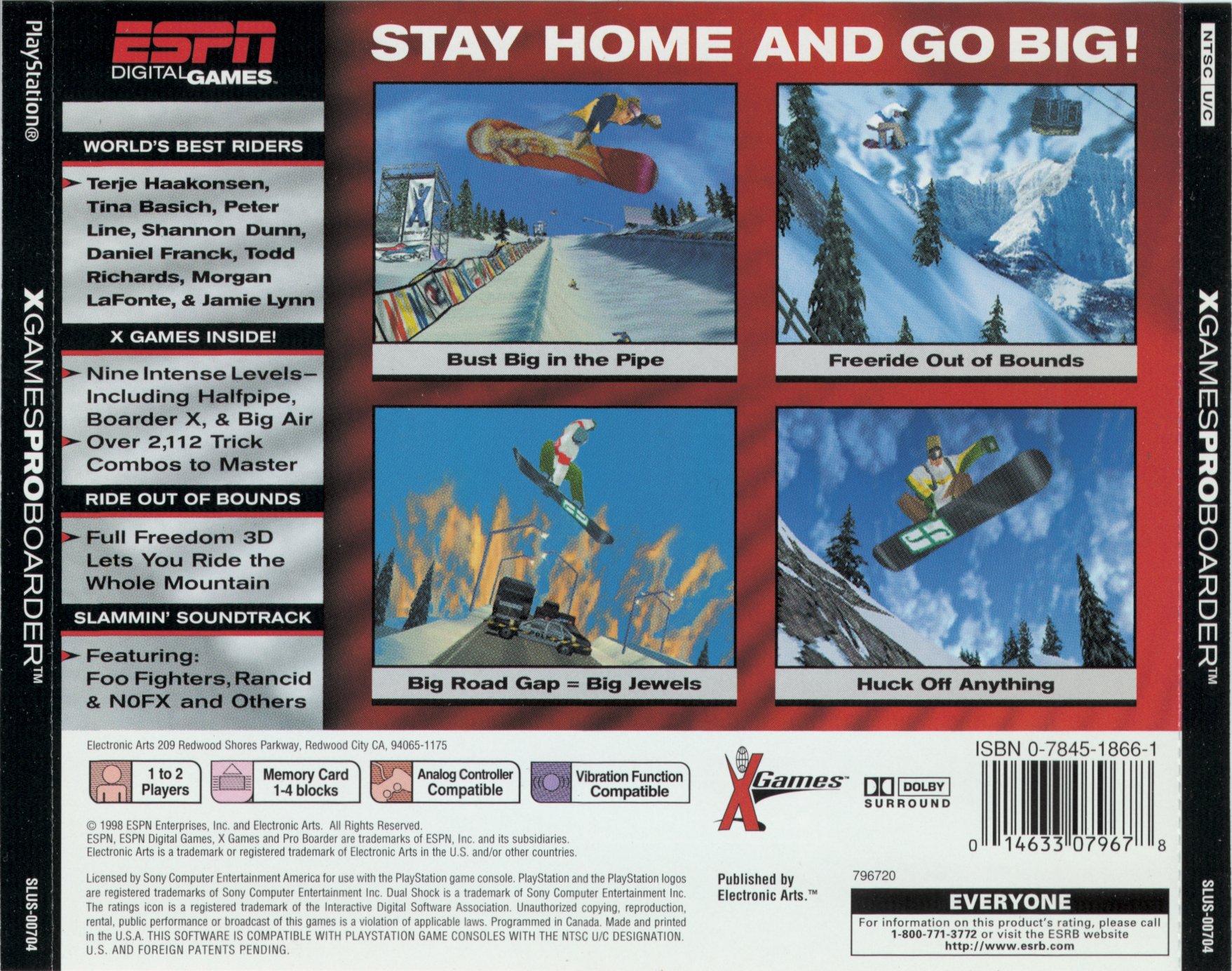 ESPN X-Games Pro Boarder PSX cover