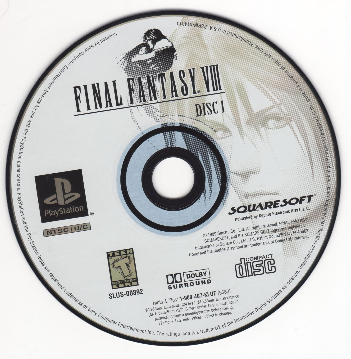 Final Fantasy VIII PSX cover