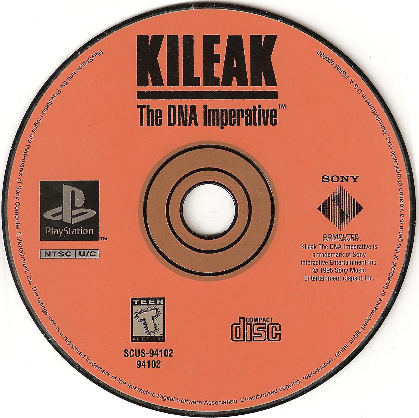 Kileak - The DNA Imperative PSX cover