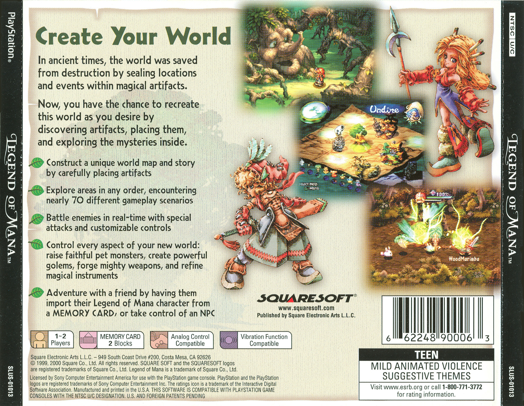 Legend of Mana PSX cover