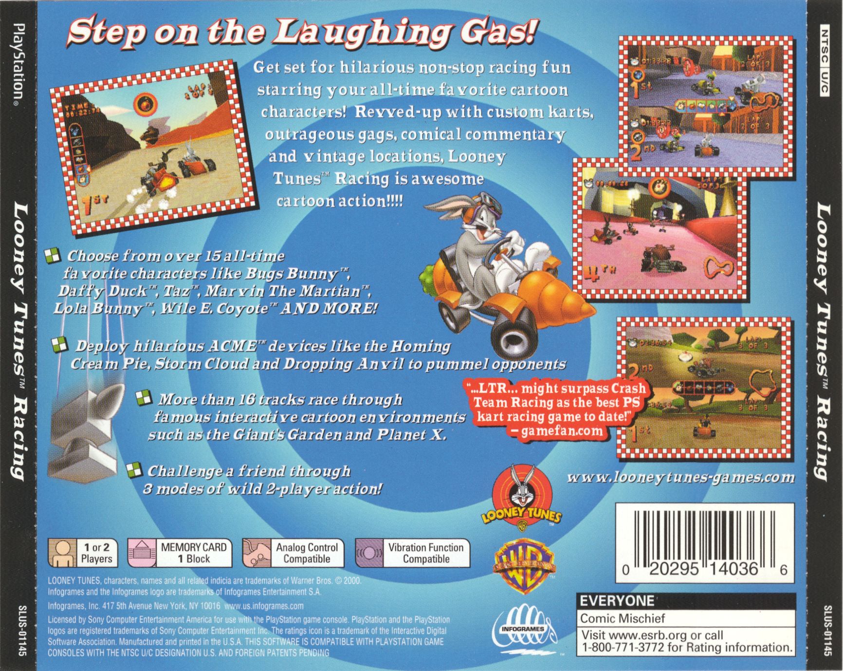 Looney Tunes Racing PSX cover