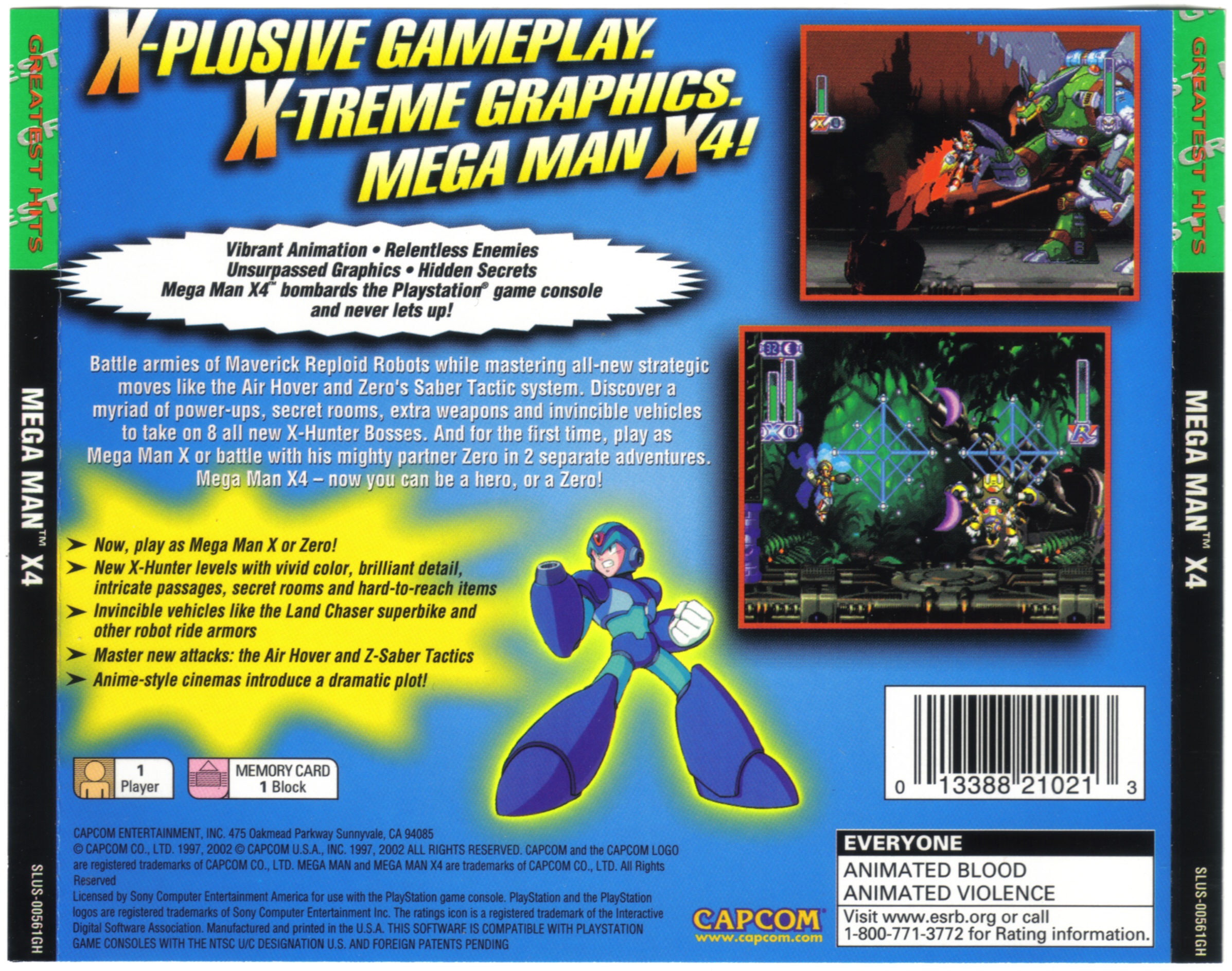 MegaMan X4 Sony PlayStation (PSX) ROM / ISO Download - Rom Hustler
