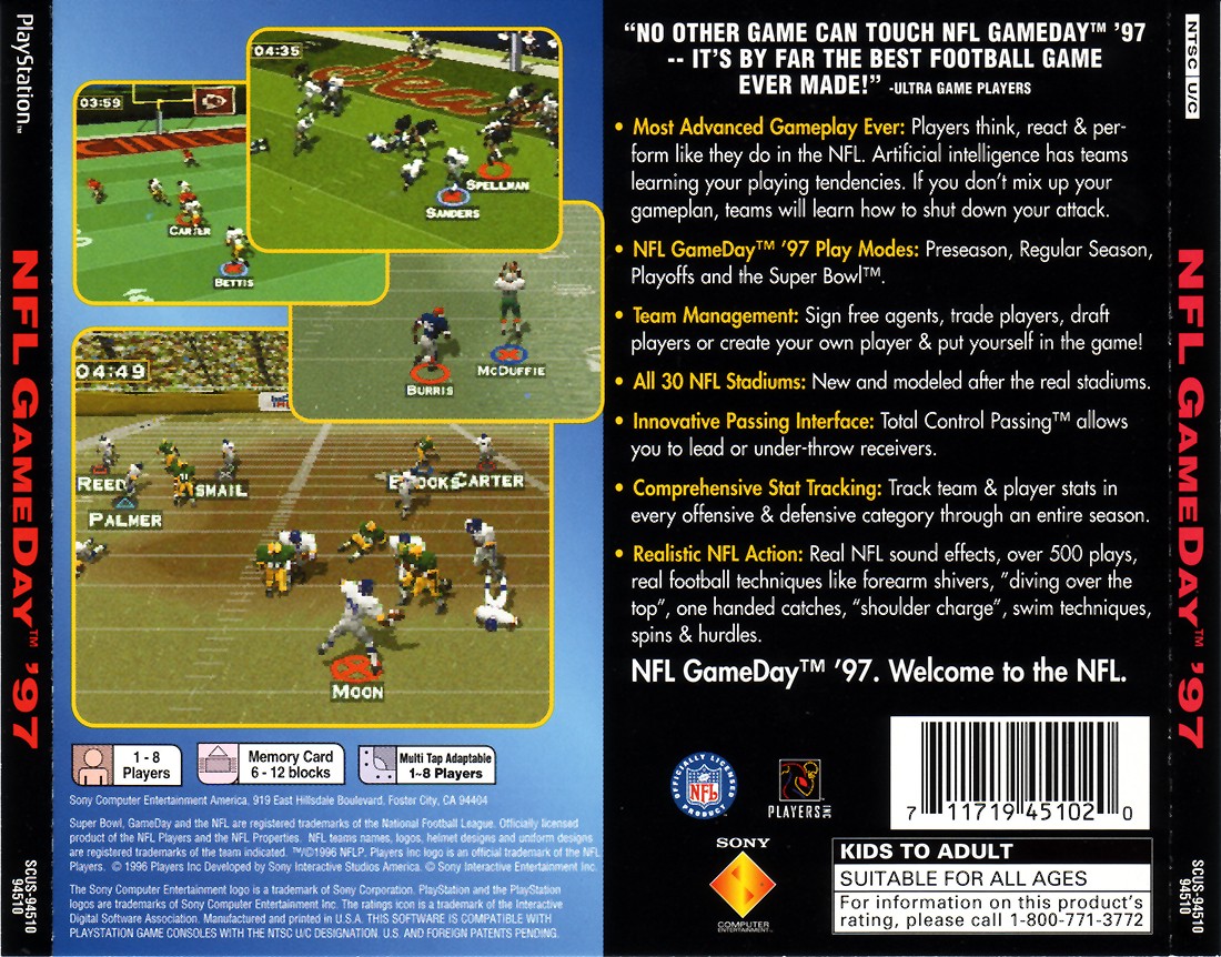 NFL GAMEDAY 97 - (NTSC-U)