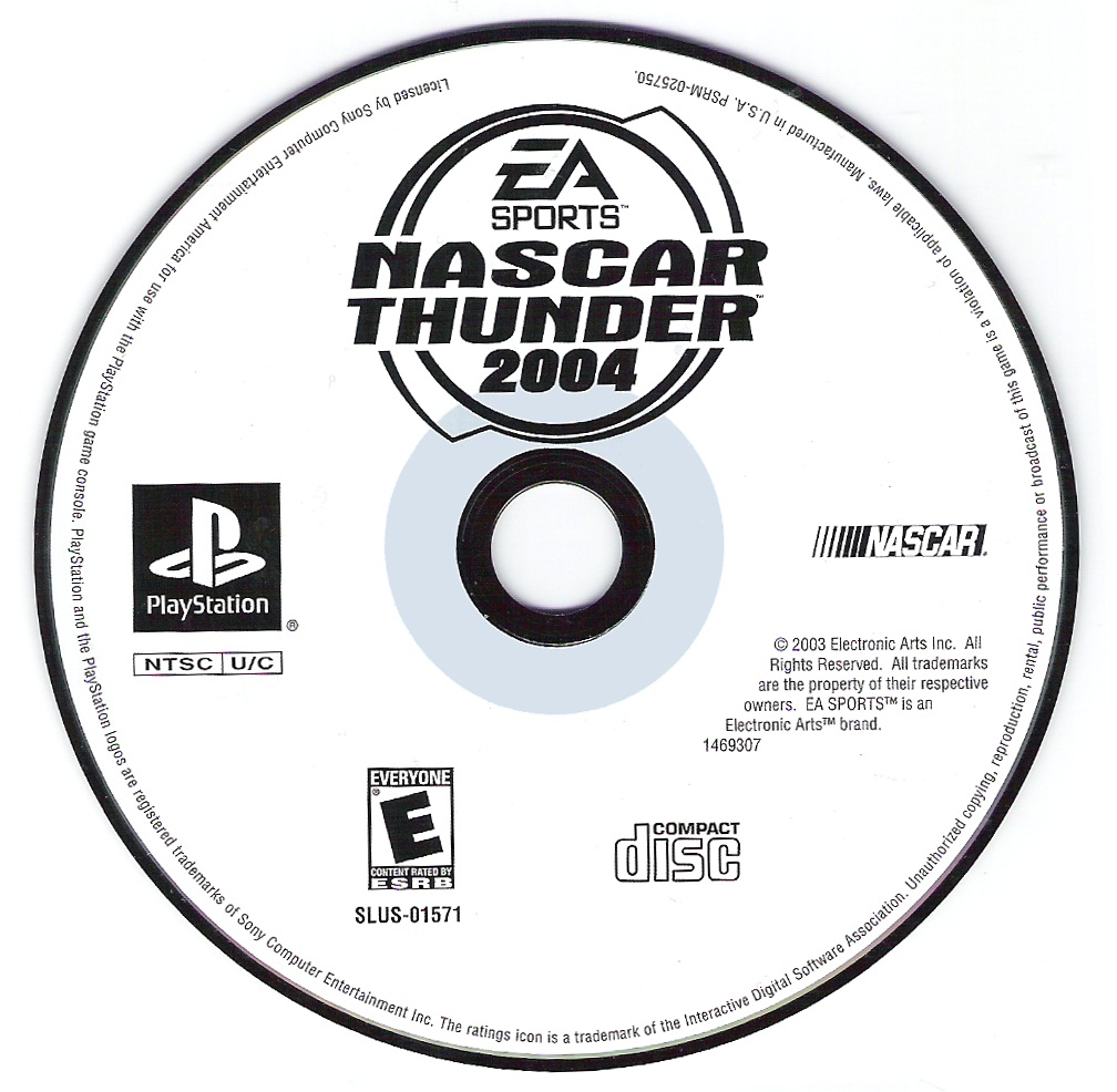 Диск 2004. NASCAR Thunder 2004 Cover. NASCAR Thunder 2004 Cover back. Thunder 5 ps1.