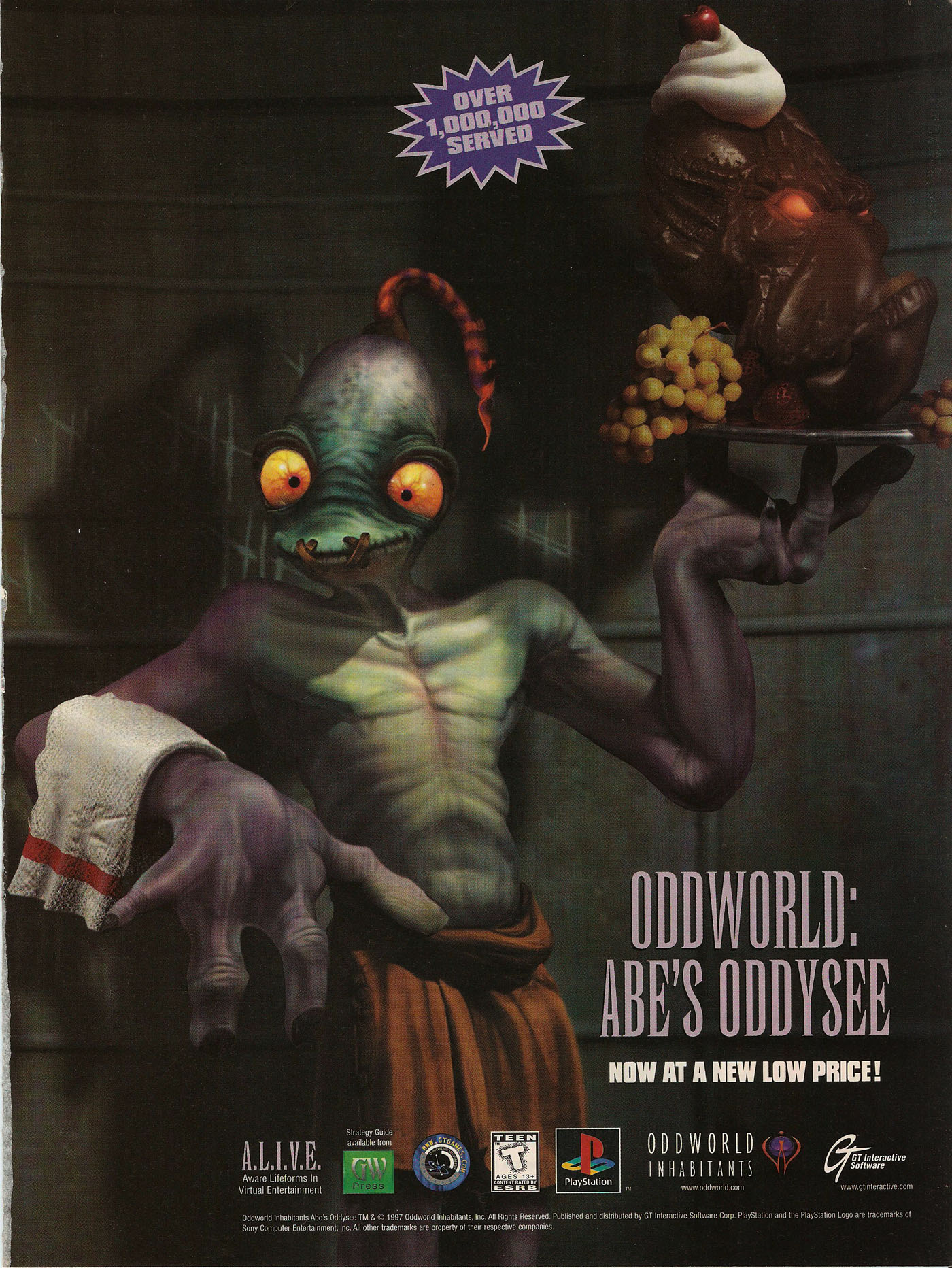 Oddworld - Abe's Oddysee PSX cover