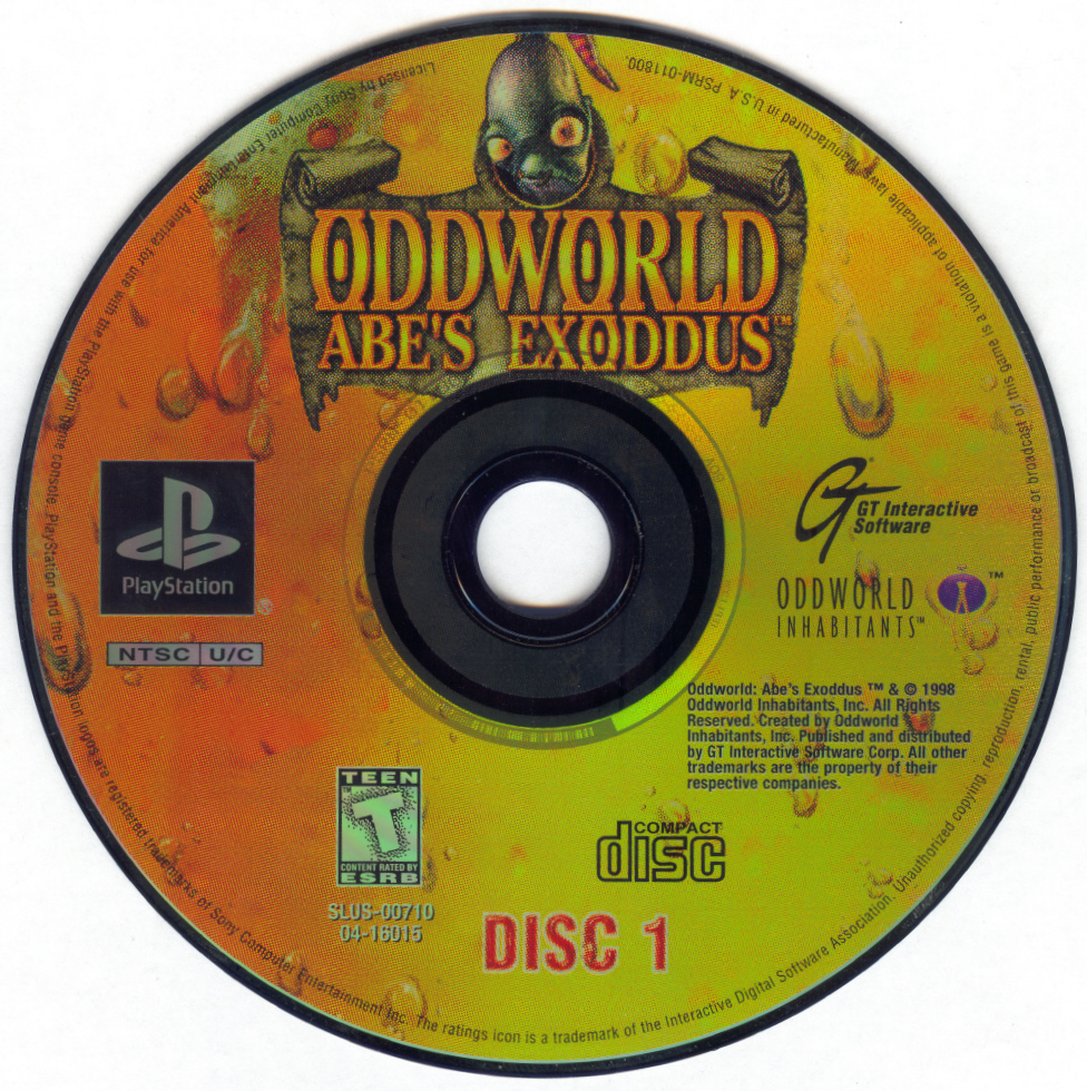 ODDWORLD - ABE'S EXODDUS (NTSC-U) - DISC
