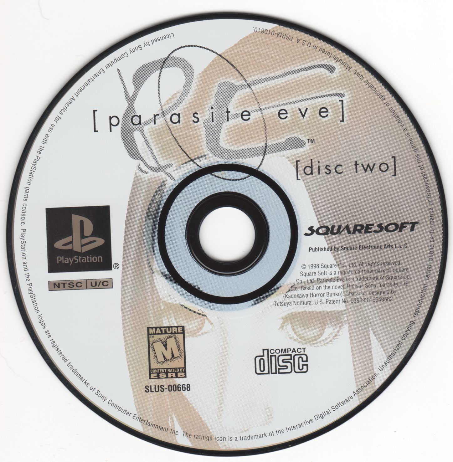 PS1 Case - NO GAME - Parasite Eve [3 Disc] – sgtmo
