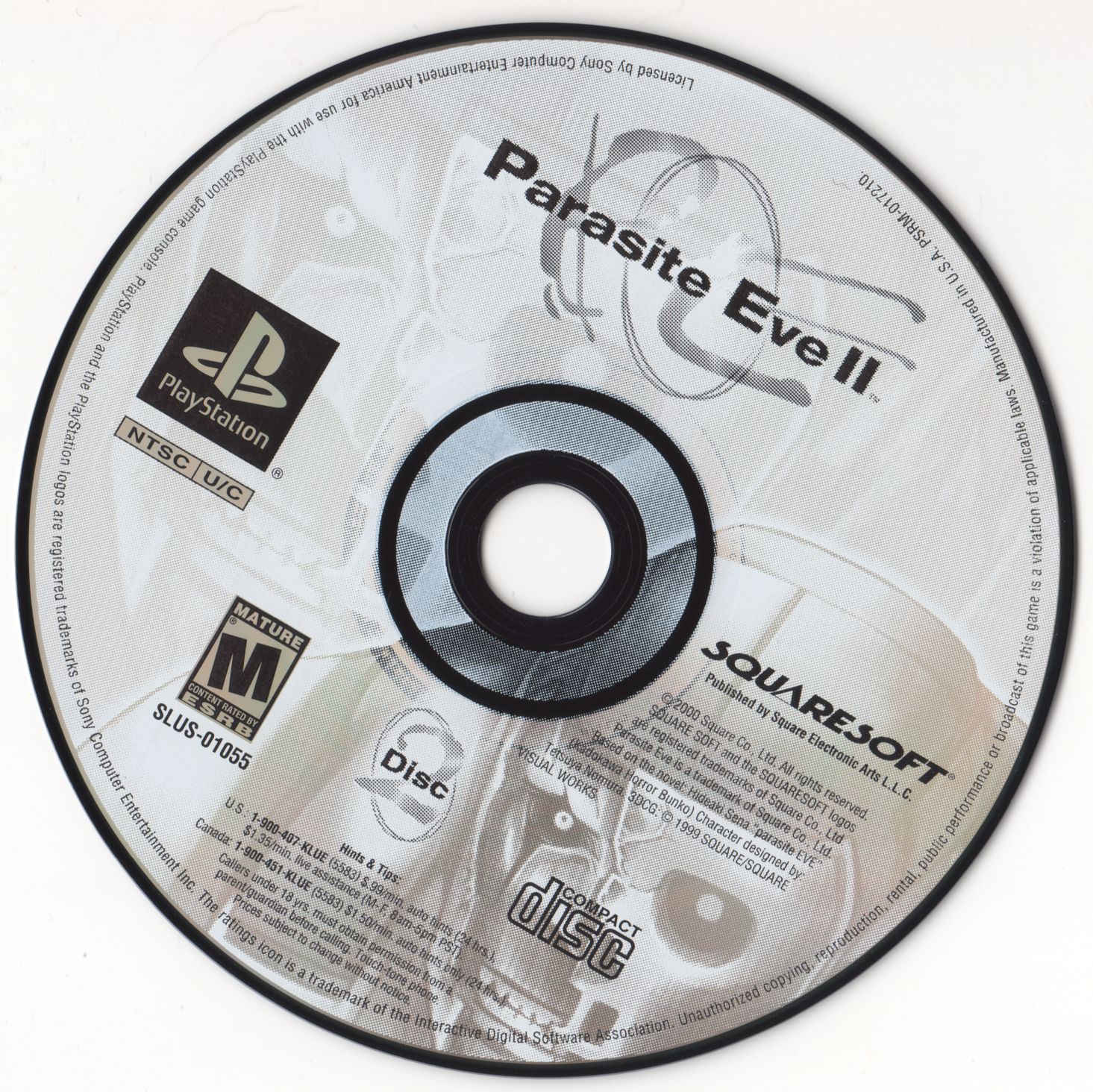 Parasite Eve 2 Disc 1 of 2 (USA) Sony PlayStation (PSX) ISO
