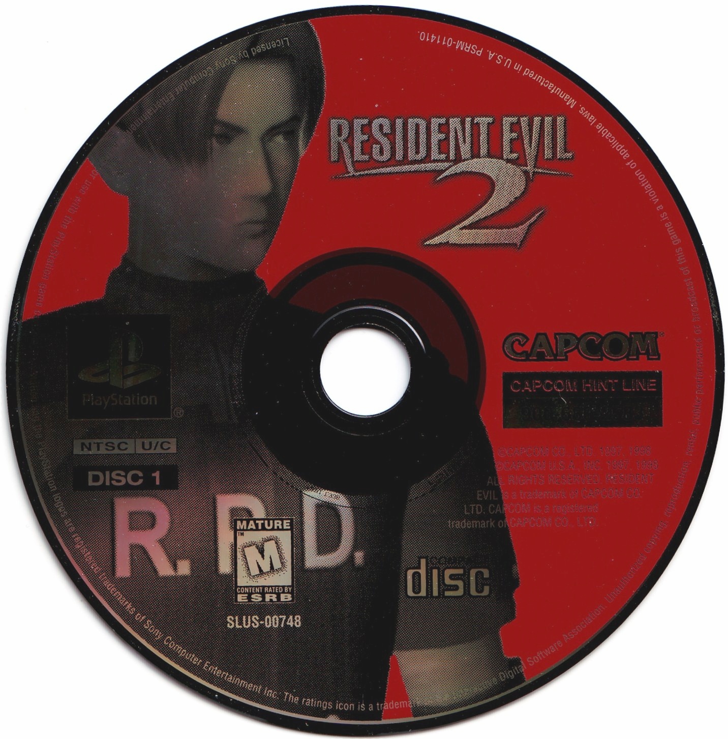 RESIDENT EVIL 2 - DUAL SHOCK EDITION (NTSC-U) - DISC