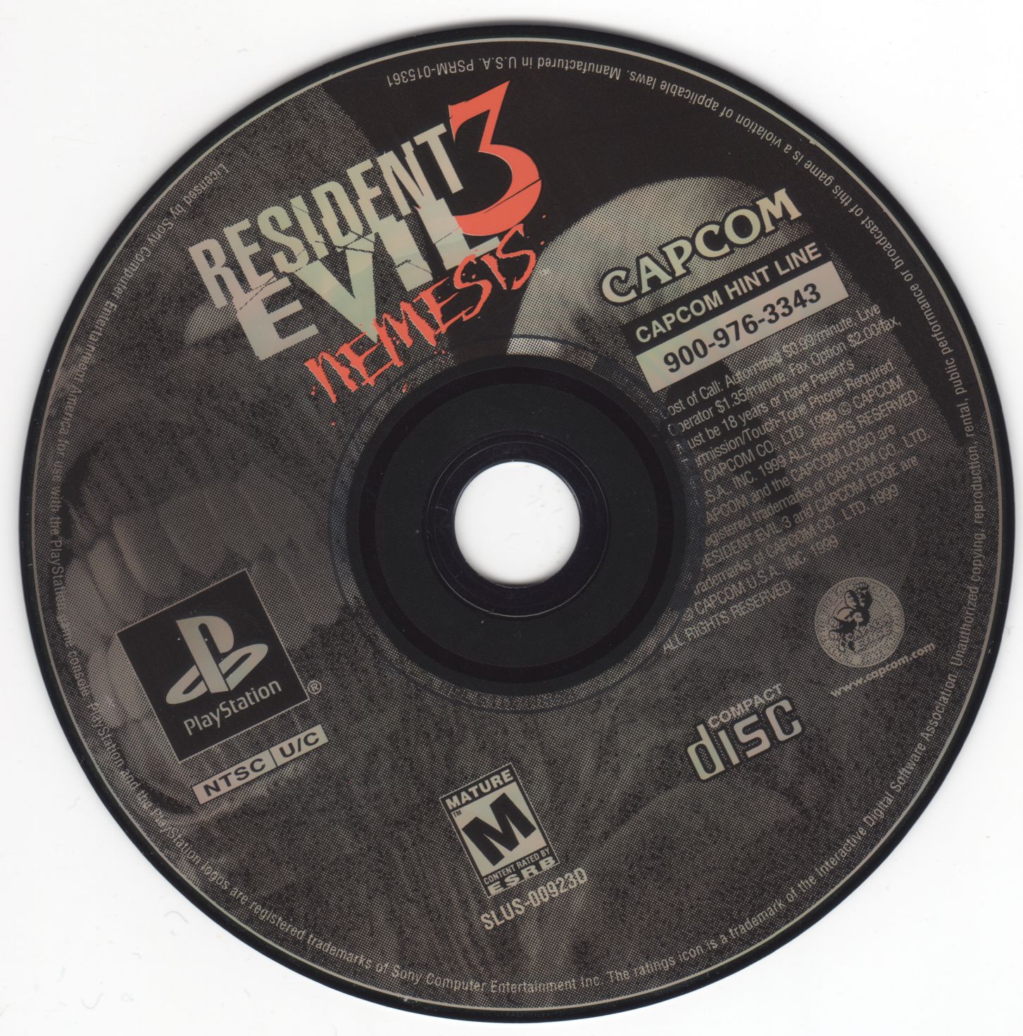 Resident Evil 3 PSX cover