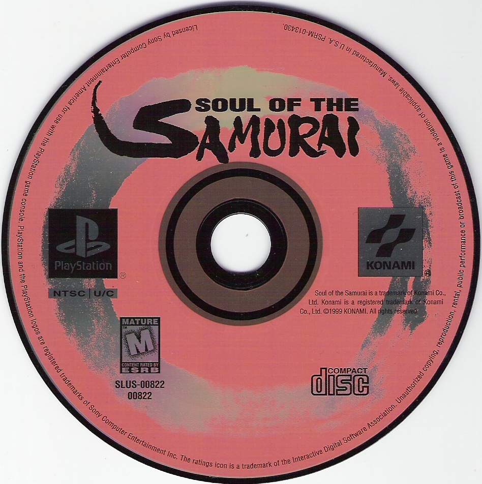 Soul of the Samurai PSX cover