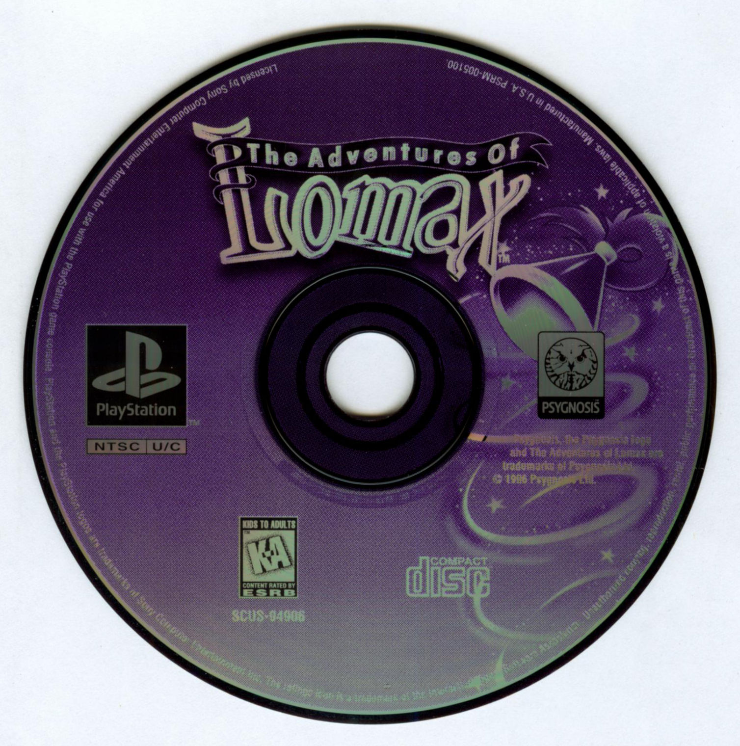 The adventure of Lomax PSX cover