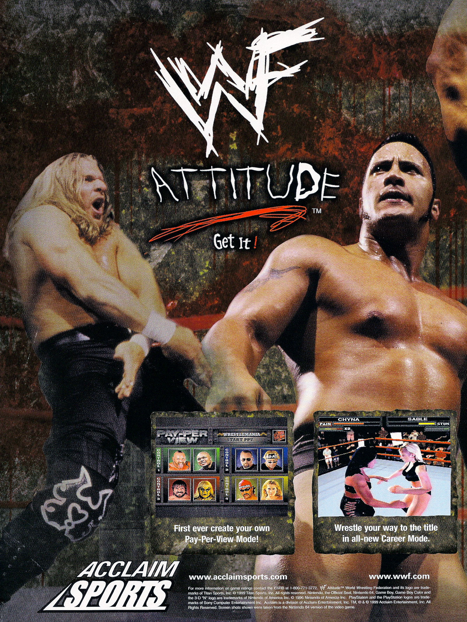 WWF Attitude PSX cover.
