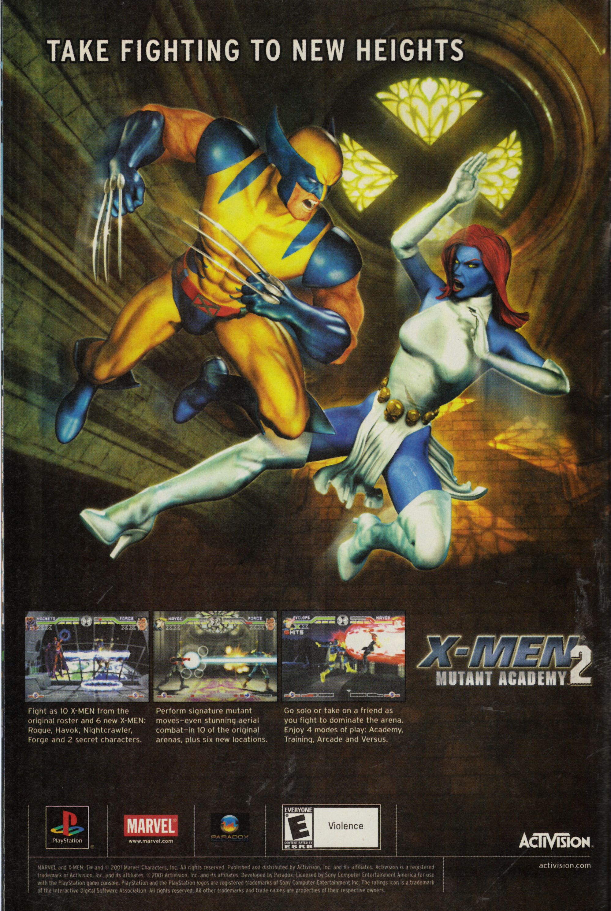 X-MEN MUTANT ACADEMY 2 (NTSC-U) - USA ADVERT