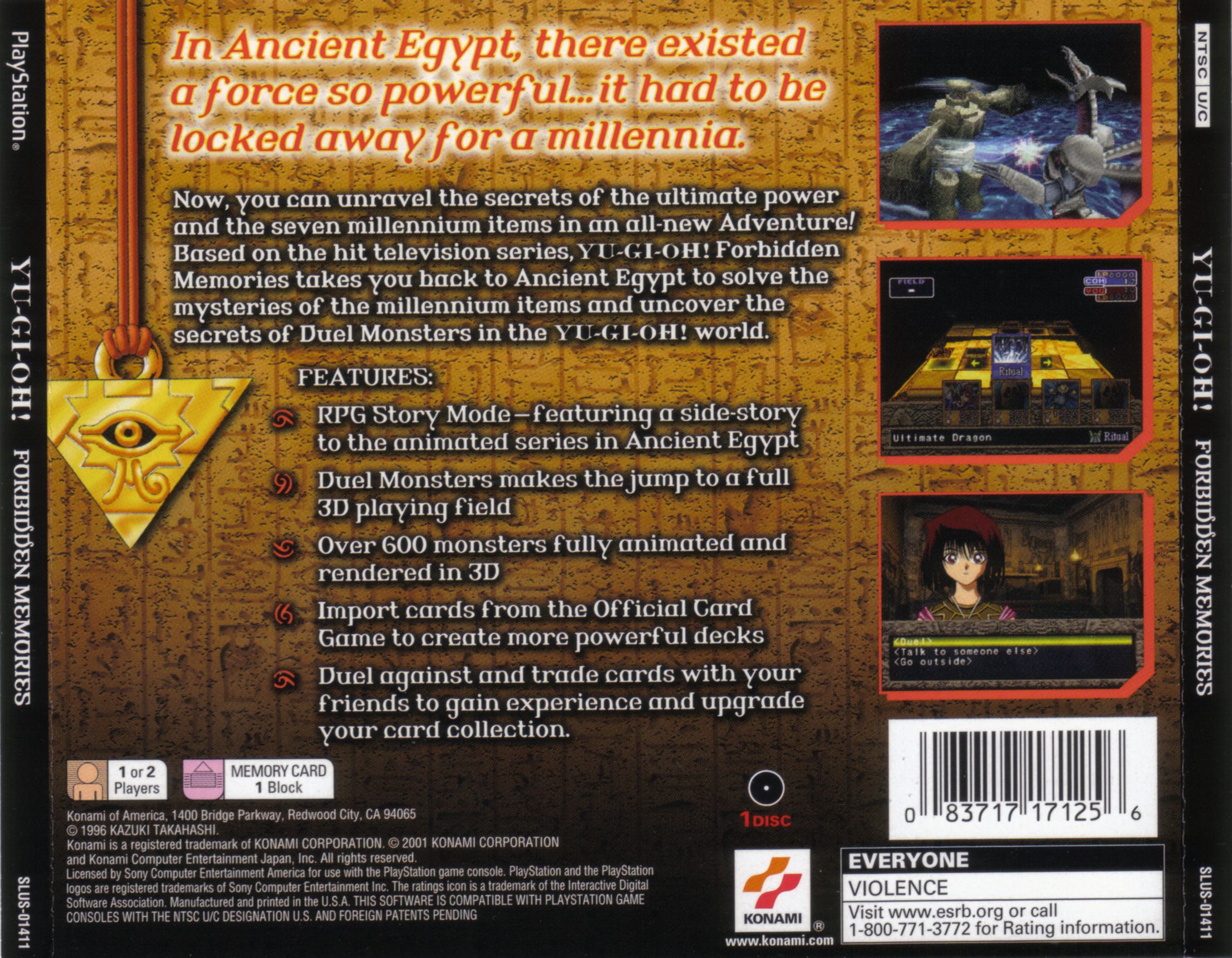 yugioh forbidden memories psx