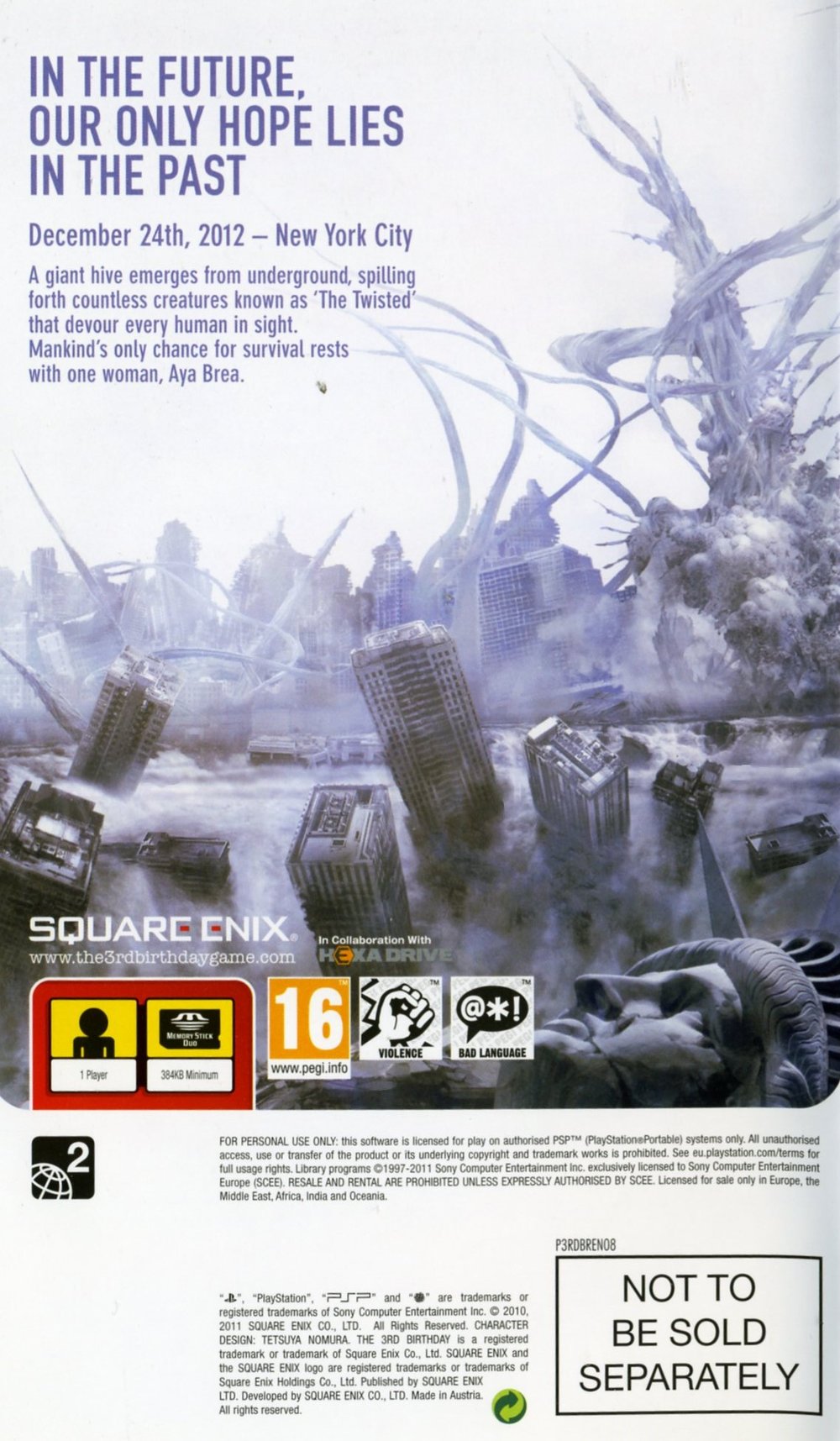 The 3rd Birthday PSX cover