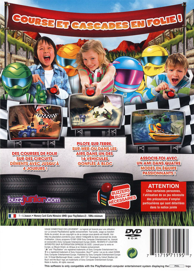 Buzz! Junior - Ace Racers PSX cover