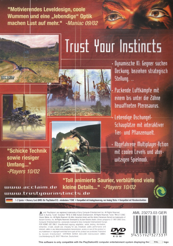 Turok - Evolution PS2 cover